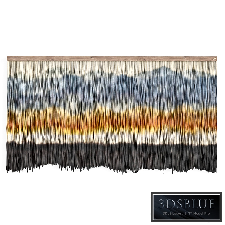 Decorative textile panel Blue Ridge