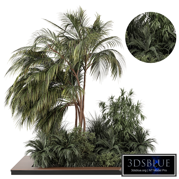 Outdoor Garden set bush and Tree - Garden Set 944