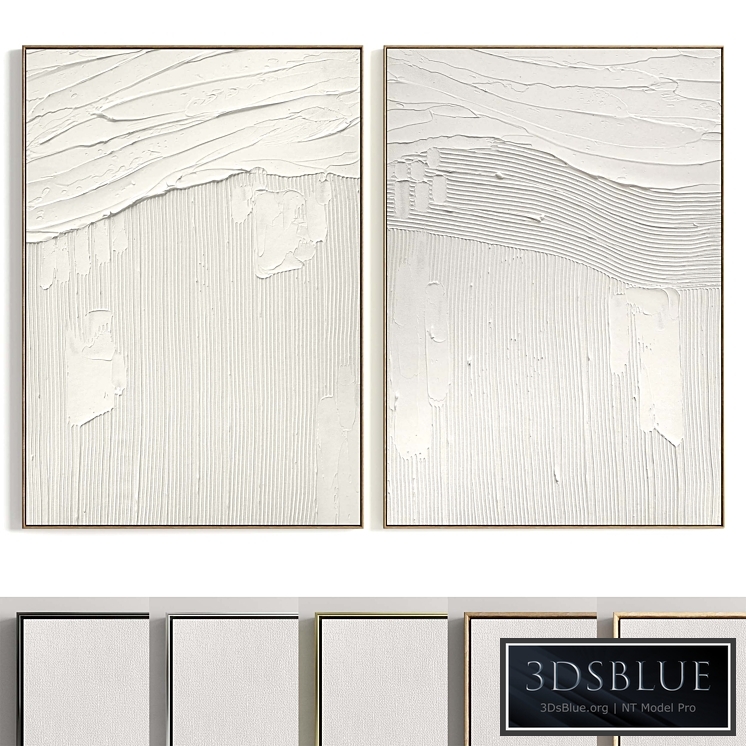 Plaster Two Photo Frame T-263