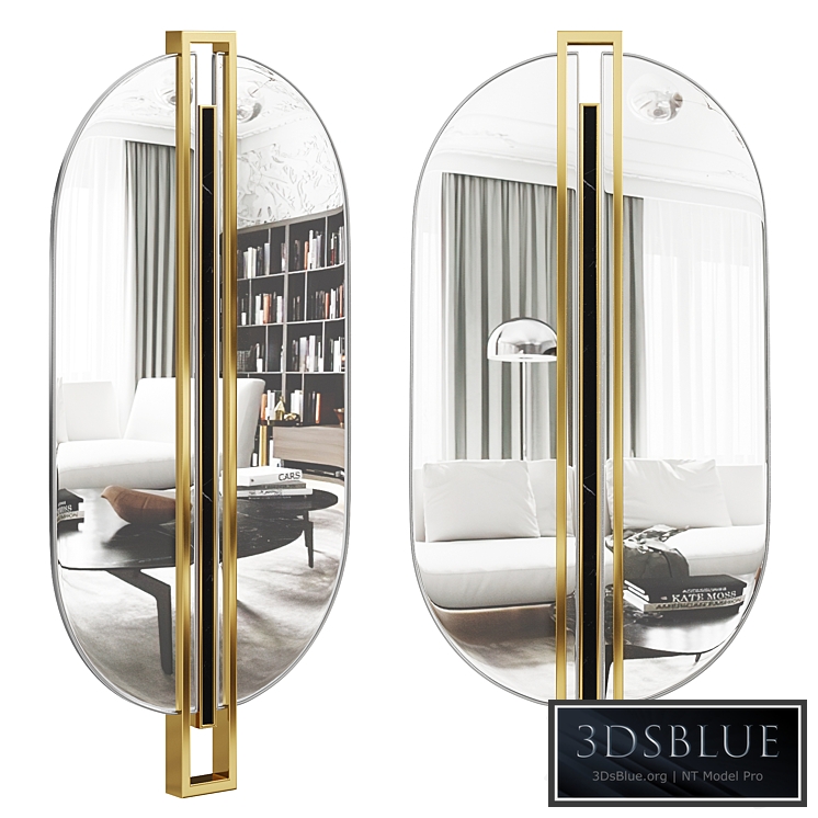 SHIELD OVAL MIRROR by maisonvalentina