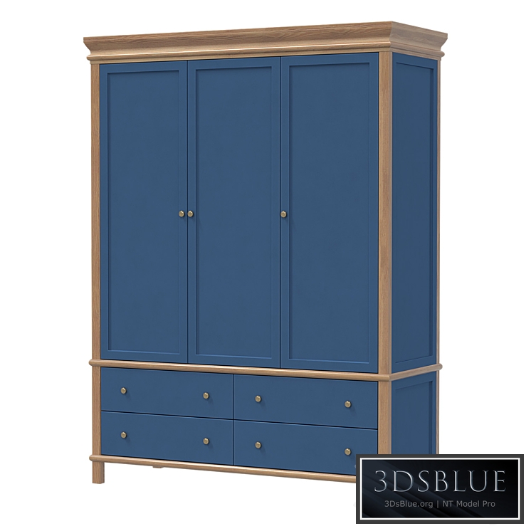 Wardrobe three-leaf Jules Verne