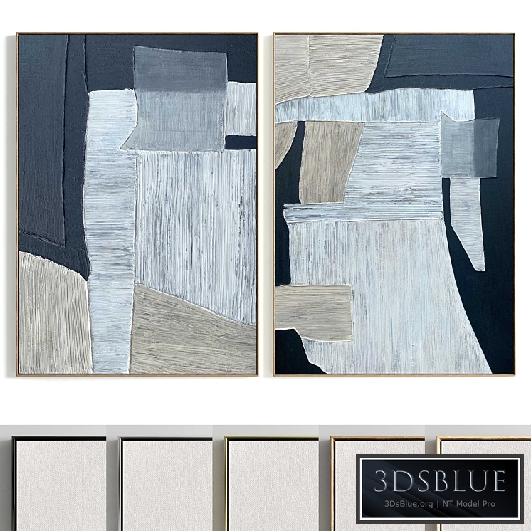 Plaster Two Photo Frame T-267