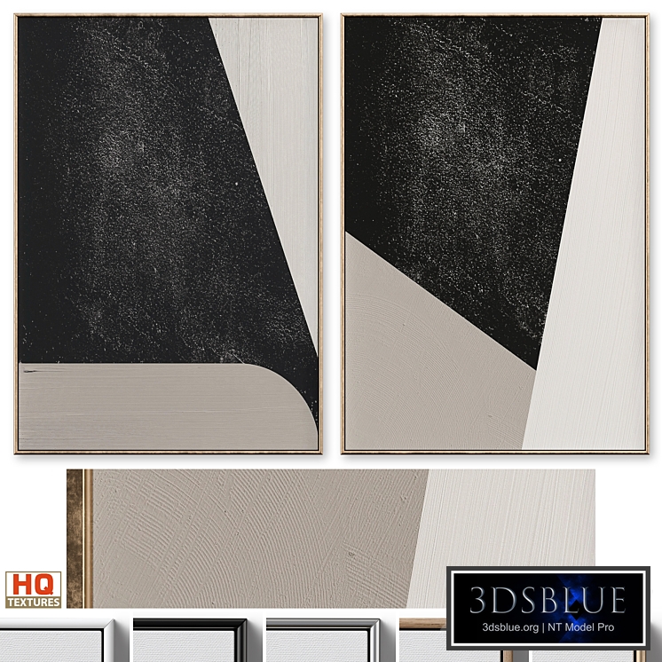 Minimalist Textural Abstract Wall Art C-574