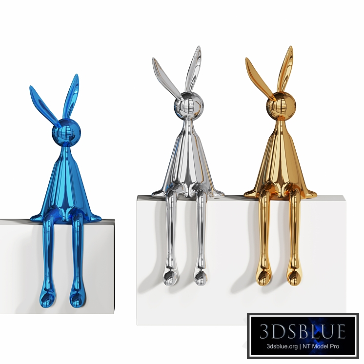 Electroplated Rabbit Decor