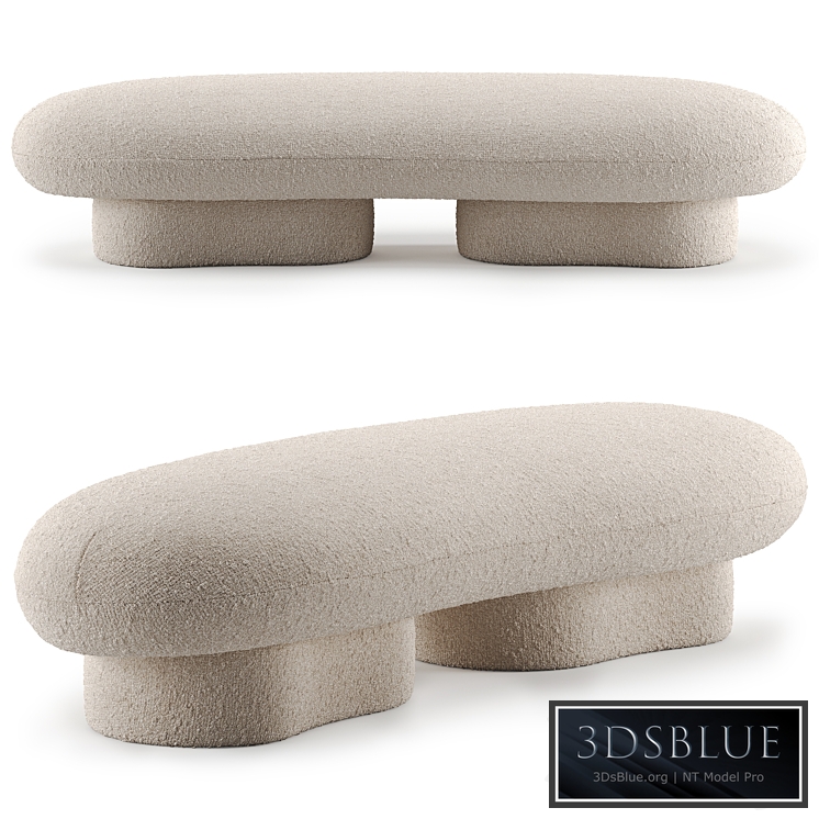 Jami Boucle Bench by Crate & Barrel