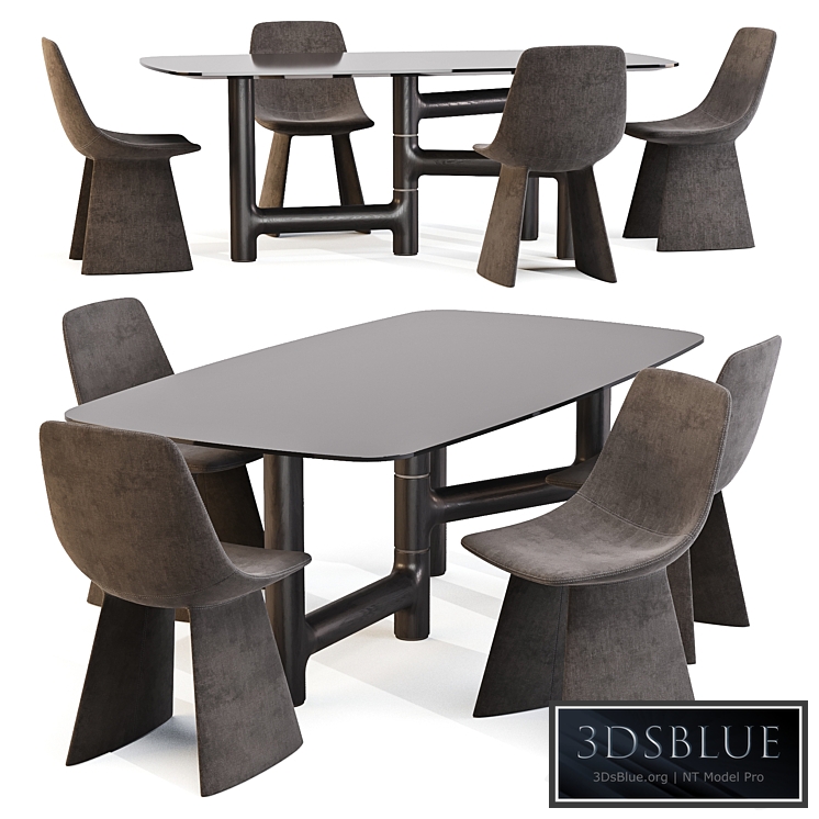 Dining Set 02: Bonaldo (Pivot Table and Agea Chairs)