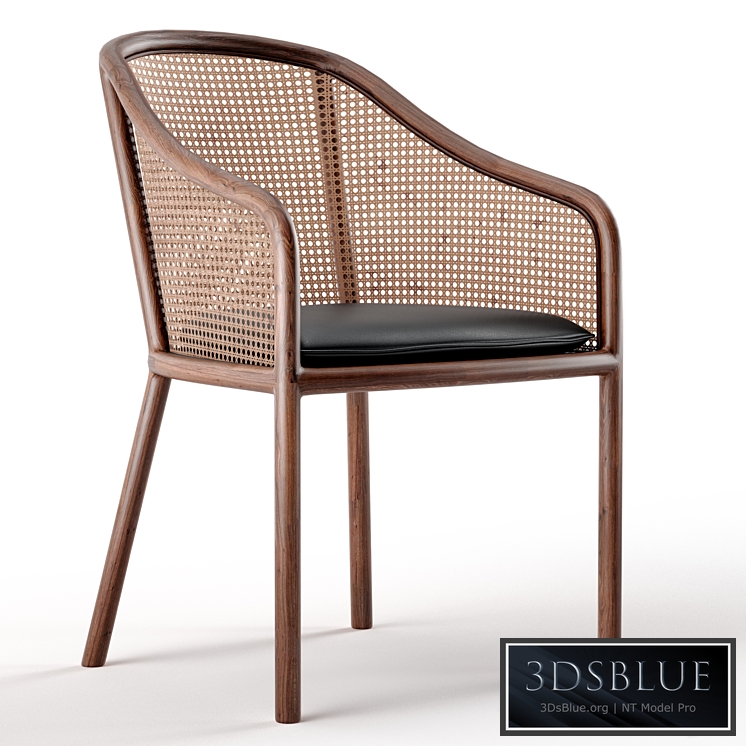 WARD BENNETT CANE LANDMARK LOUNGE CHAIR