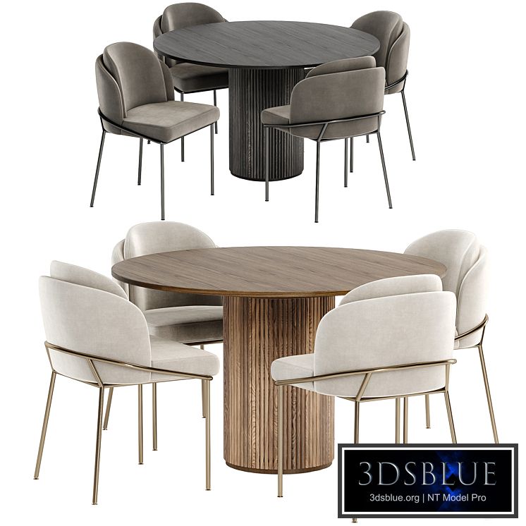 Angelo chairs with Palais Royal dining table