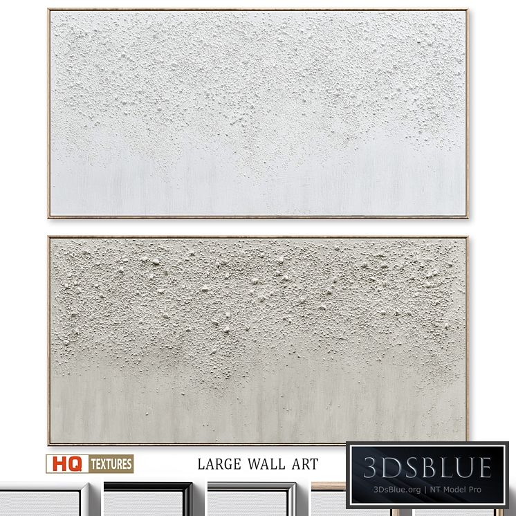 Panoramic Textured Plaster Wall Art C-577