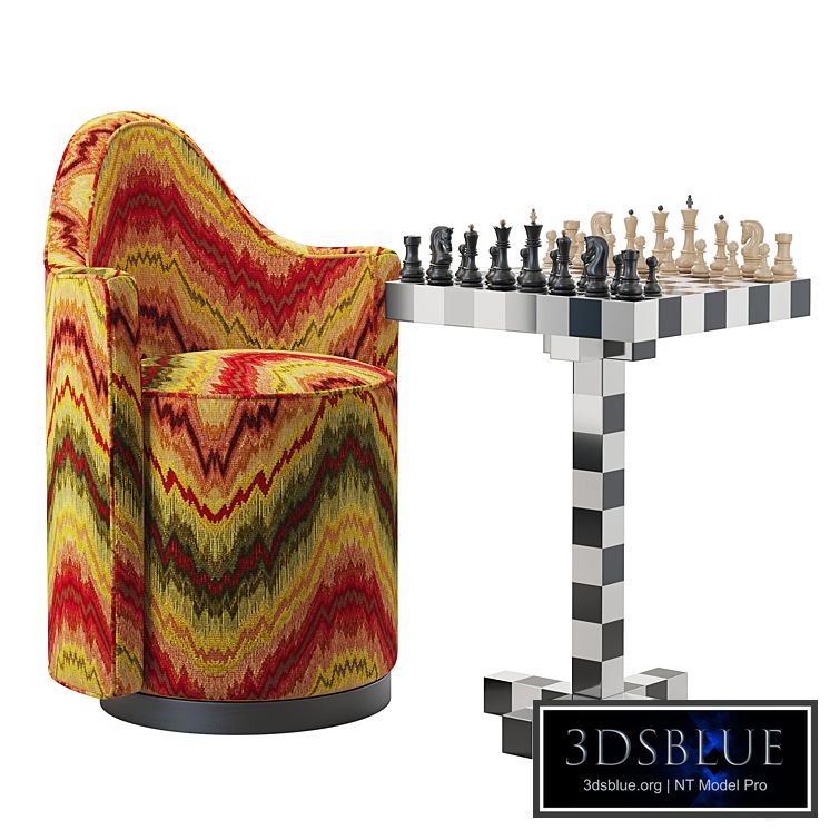 Moooi Chess Table + Chair
