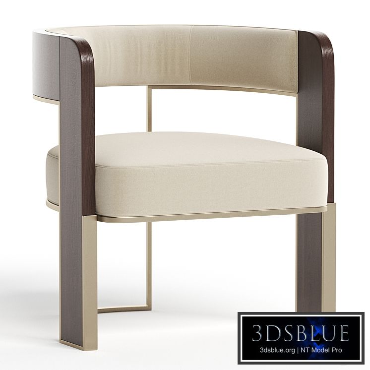 Modern Streamline Wide Barrel Chair