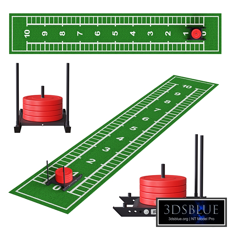 Gym Sports Flooring - Grass Track and Sled