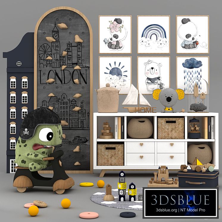 toys and furniture set