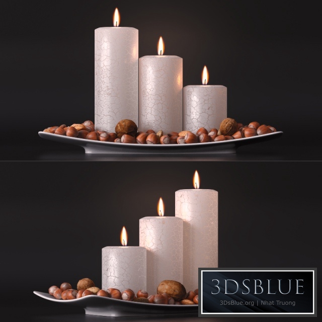 candle and nuts