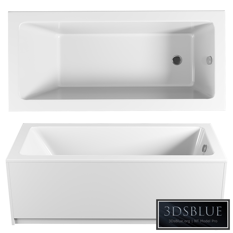 Acrylic bathtub Excellent Wave 180x80