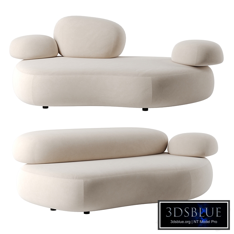 Pebble Rubble sofa by Moroso set 3