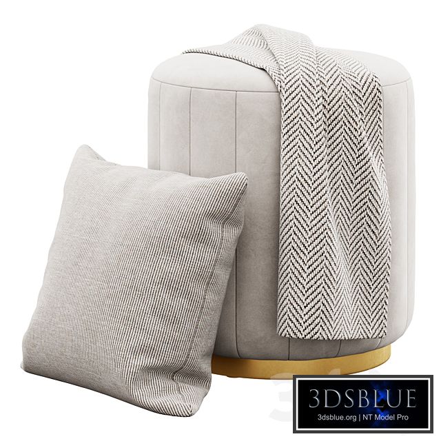 Morriska Channel Ottoman by Nicole Miller