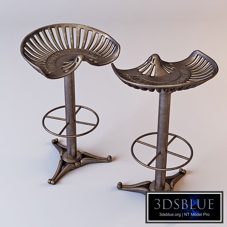 Cast-iron bar stool