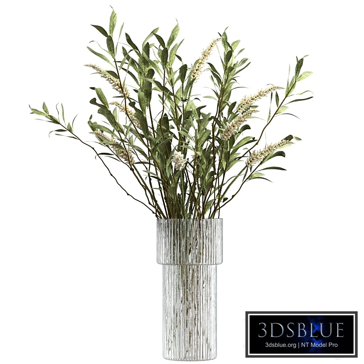 Bouquet of olive branches and flowers
