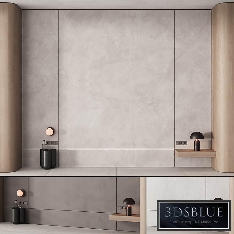 195 wall composition 01 bedroom headboard kit 01