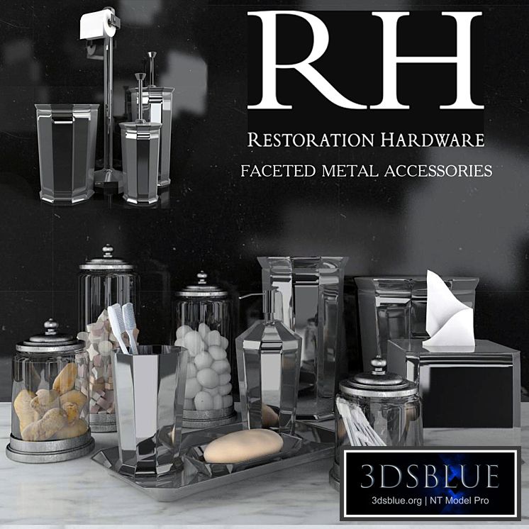 RH FACETED METAL ACCESSORIES