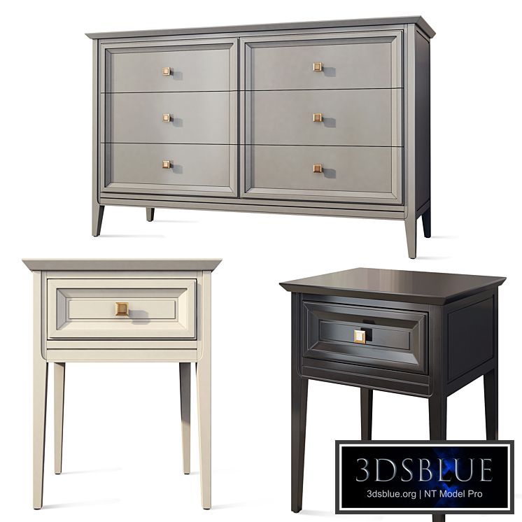 Chest of drawers / sideboard and bedside table Tesoro Aletan