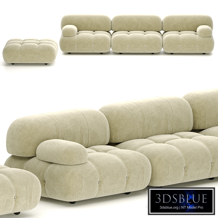ANTIQ WHITE CAMALEONDA SOFA BY BB ITALIA