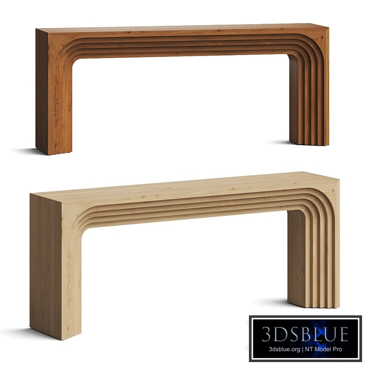 Crate and Barrel Valo Wood Console Table