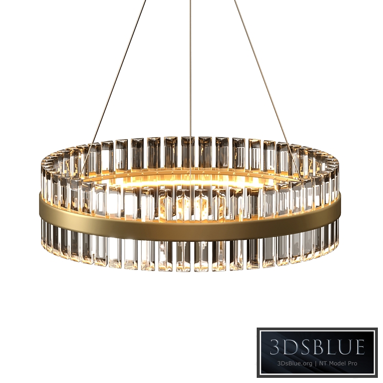 ALLIE MULTI-TIERED CASCADING GOLD CRYSTAL CHANDELIER