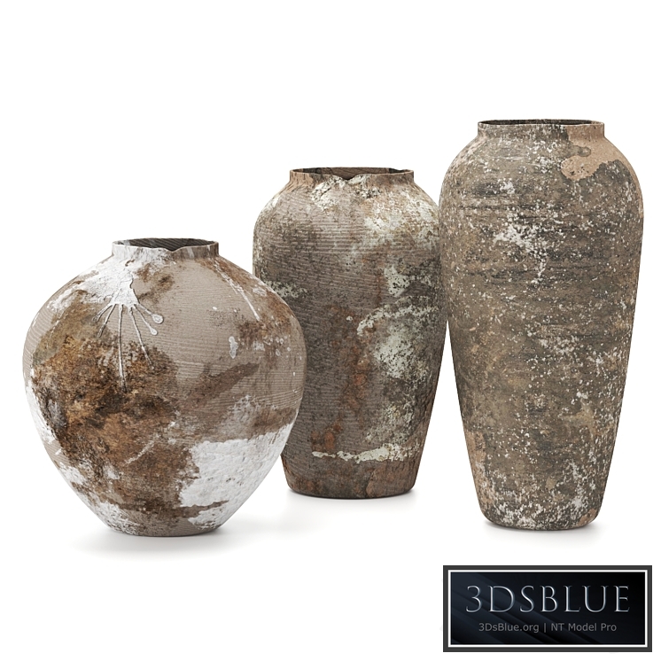 Rustic concrete vase vol6