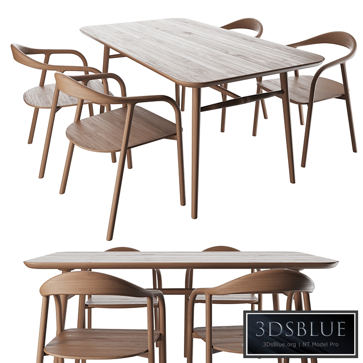 Table Typhoon with chairs Bio