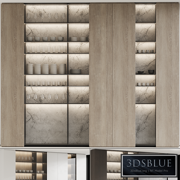 Wardrobe with dishes 005