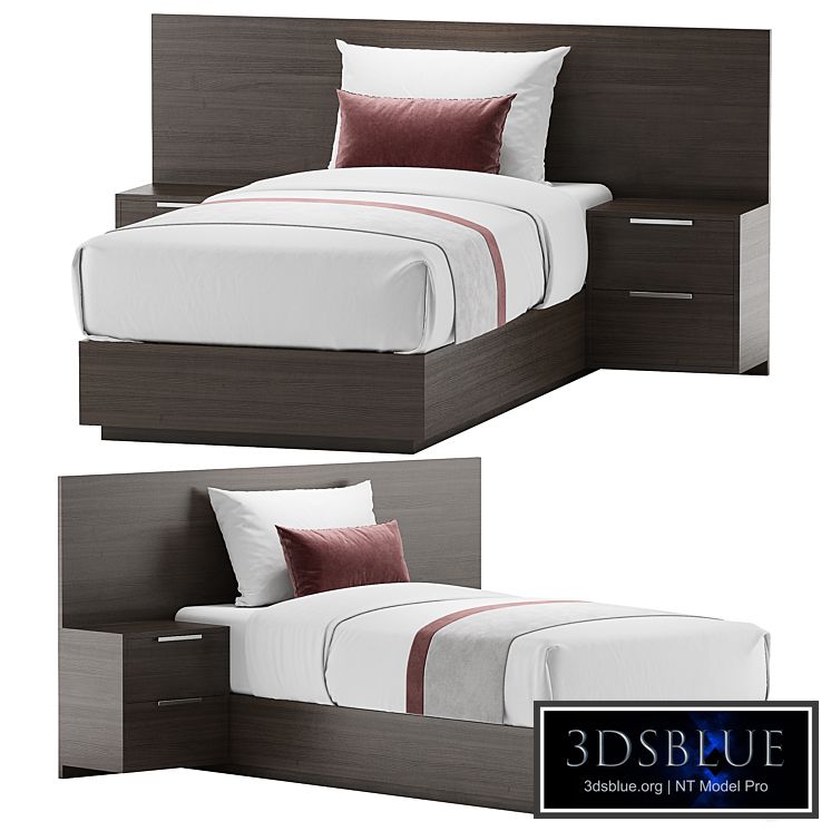 Twin bed for hotel room 1