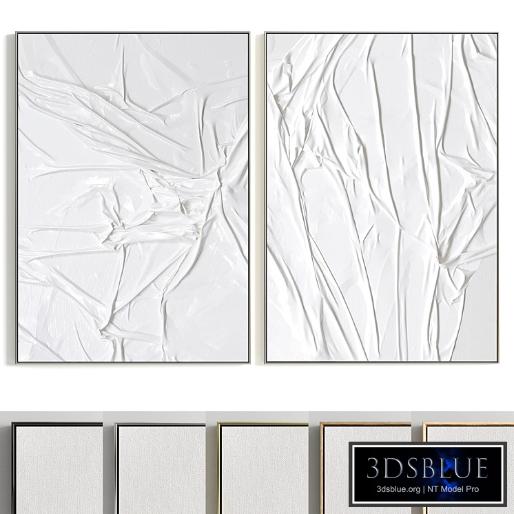 Plaster Two Photo Frame T-279