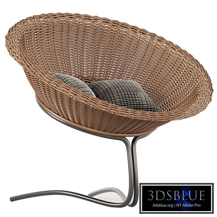 Rattan Easy Chair by Rohe Noordwolde