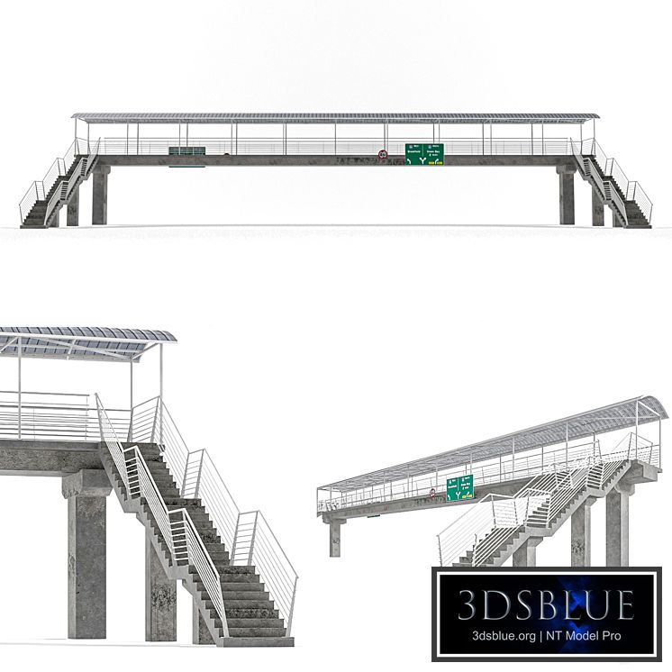 Lowpoly Pedestrian Bridge