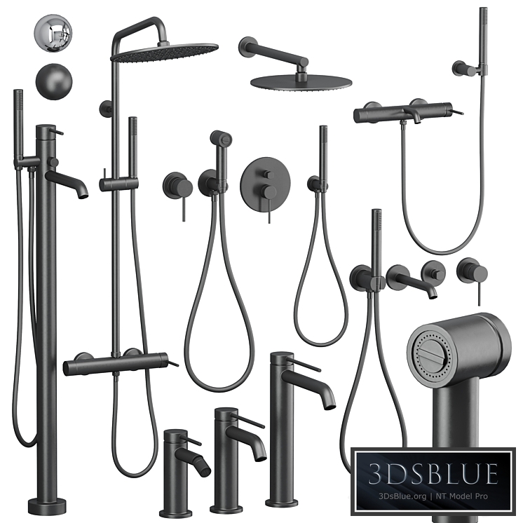 Gattoni Circle Two shower and faucet set