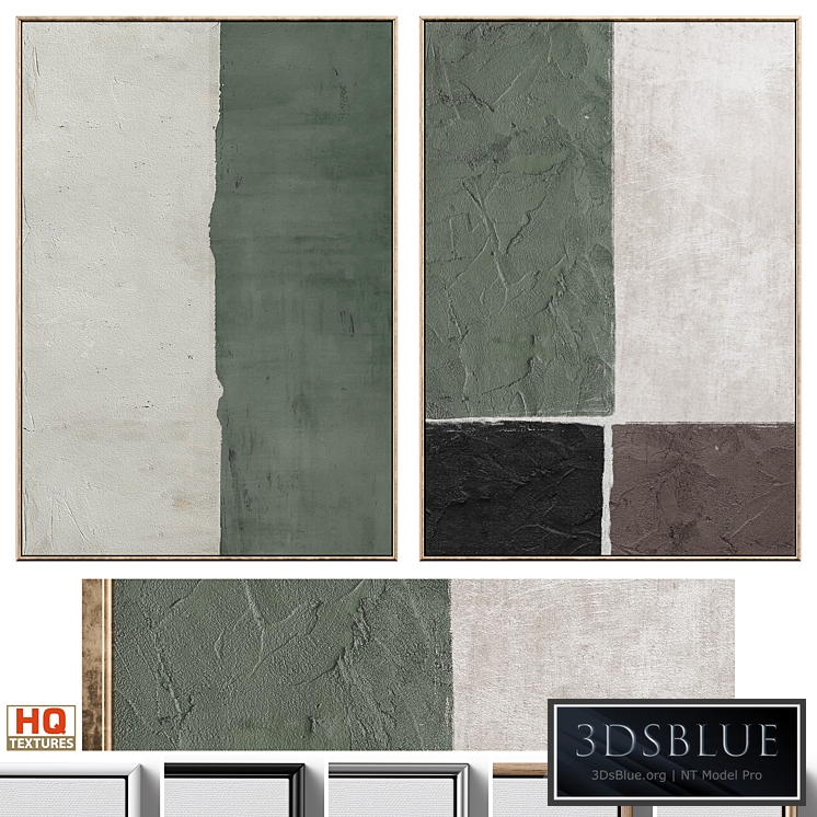 Mid-Century Plaster Textured Wall Art C-597