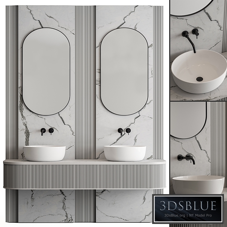 Bathroom Set Stone Wall - Set 47