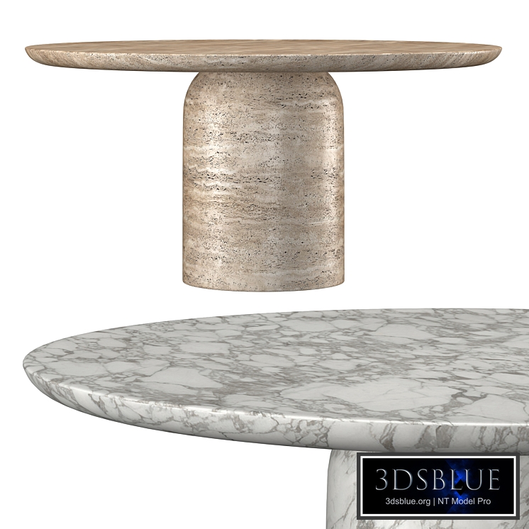 CUPOLA CARVED ROUND DINING TABLE