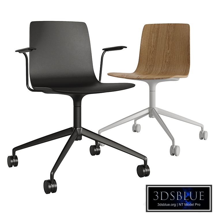 AAVA Trestle on Castors Office Chair by Arper