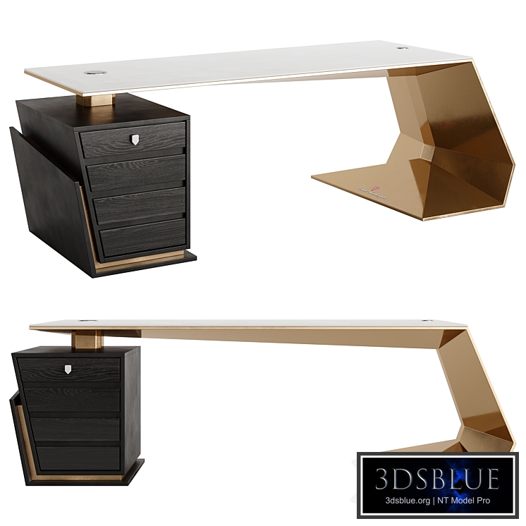 GT-GOLD Executive Desk by Tonino Lamborghini