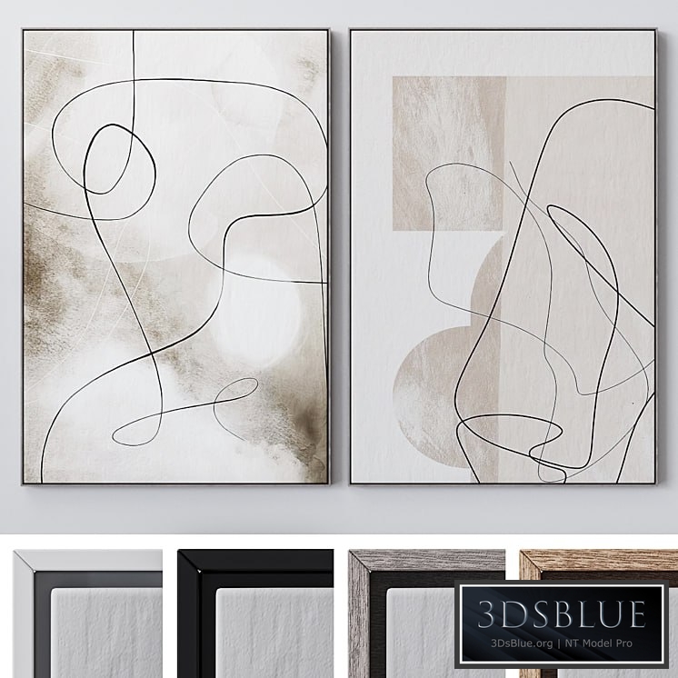 Set of large wall paintings 2074