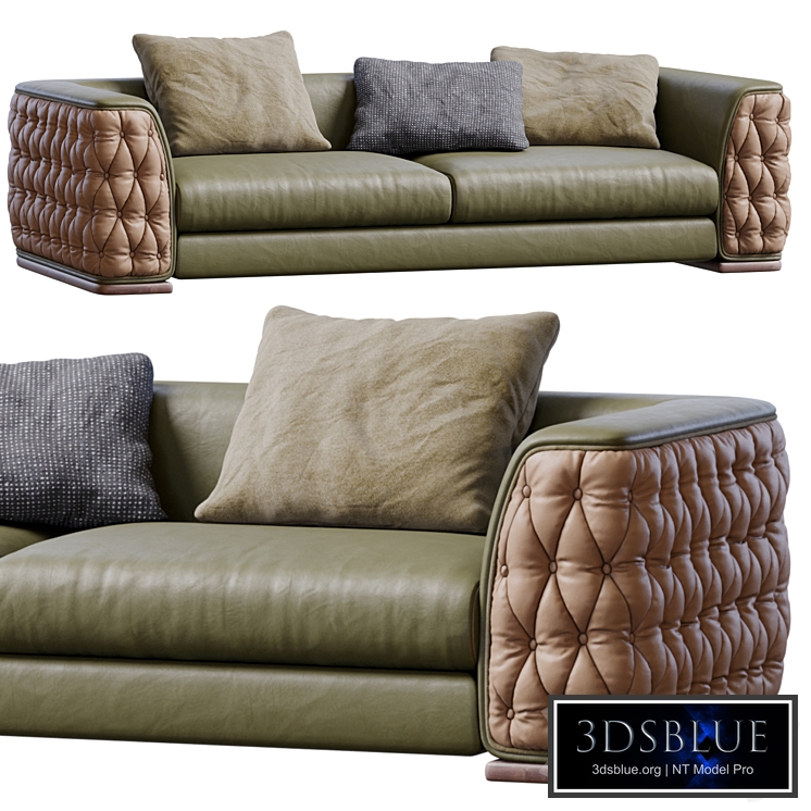 Leather Sofa Plaza By ASNAGHI
