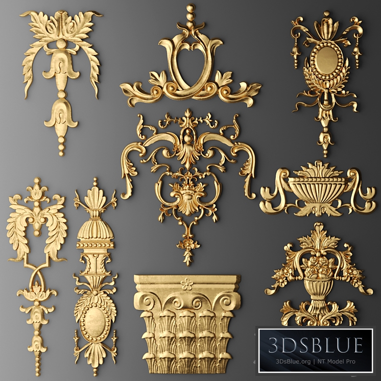 Set stucco decoration