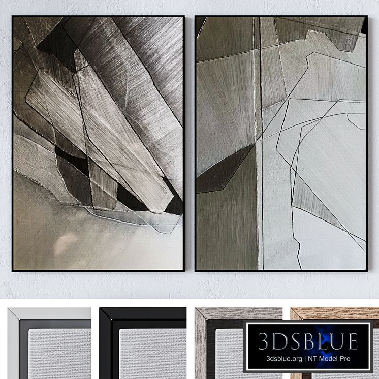 Set of large wall paintings 2082