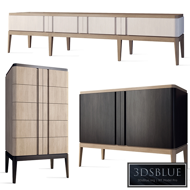 Chest of drawers and TV cabinet line Ellipse Furniture