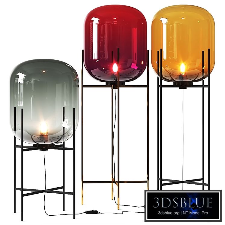 Oda Stripes Large Pulpo Floor Lamp