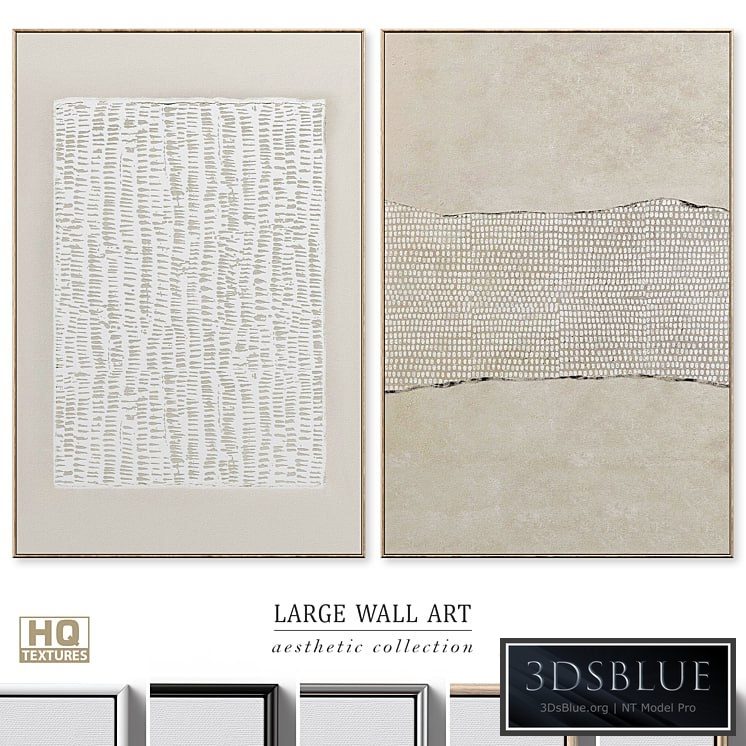 Large Mid-Century Abstract Wall Art C-607