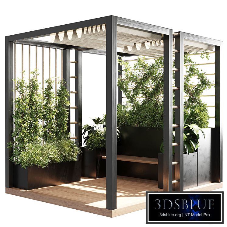 Landscape Furniture with Pergola and Roof garden 19